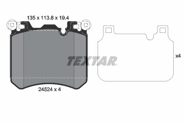 0ecbe2f224e76c01ccee156915933f6303983ddc.jpg BMW BALATA F15 X5 ÖN M SPOR TEXTAR 34114073048 - Görsel 1
