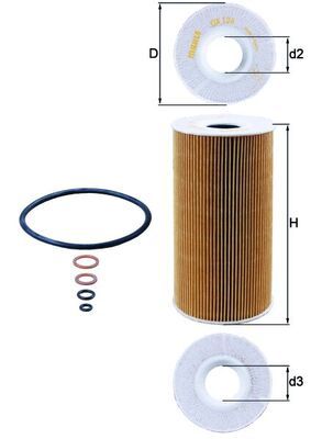 1-42.jpg BMW YAĞ FİLTRESİ M51 MAHLE FİLTRE 11422246131 - Görsel 1