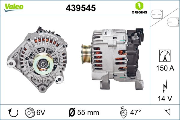 14f6712551e380826826956a8dd9fcfecfc691e9.jpg BMW ŞARZ DİNAMOSU E90 M47-M57 VALEO 12318517262 - Görsel 1