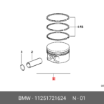 BMW PİSTON M40 E30 MAHLE 11251721624
