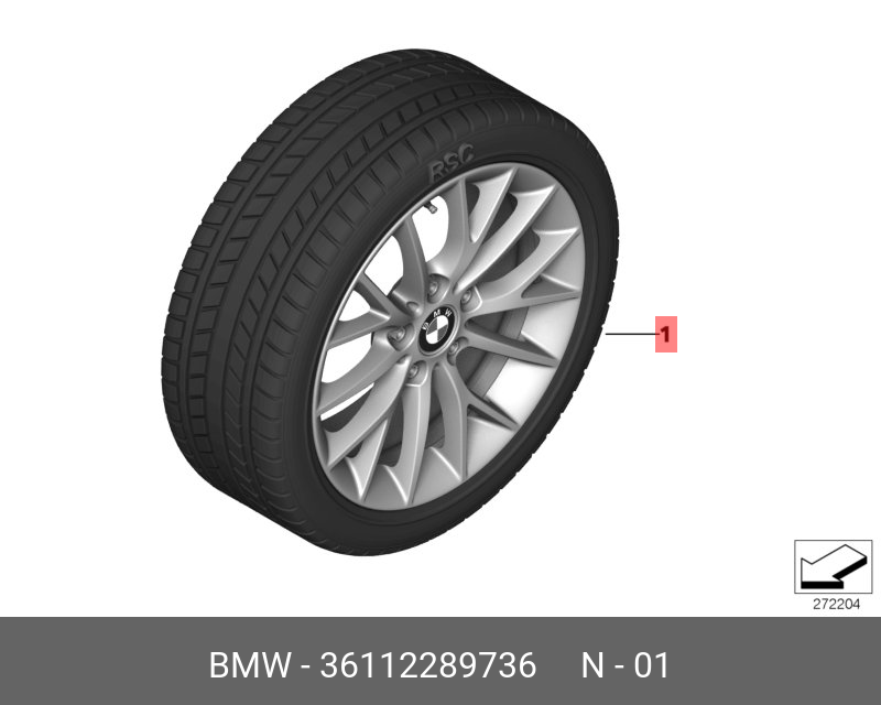 18.png BMW JANT F20-30 M ORJİNAL 36112289736 - Görsel 1