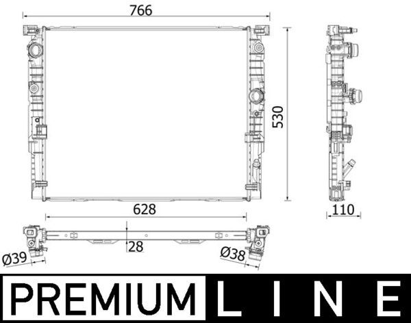 36dfa72f4a0f0d8ba4386d35e2ce1f5fcb6562dd.jpg BMW RADYATÖR G30-G11 B48 MAHLE BEHR 17118686026 - Görsel 1