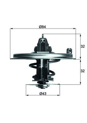 4-27.jpg BMW TERMOSTAT M60-M62-M70 MAHLE BEHR 11531704324 - Görsel 1