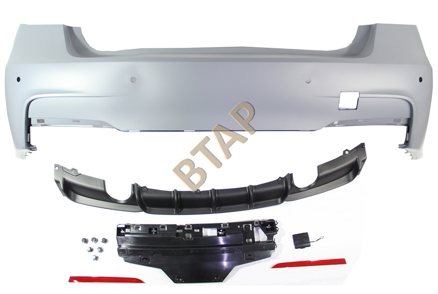 50a592ca-ee95-4702-955d-0c33a2bf449f.png BMW TAMPON ARKA SET P/S İKİ EGZOZ BTAP F30 M TECH 83192317925 - Görsel 1
