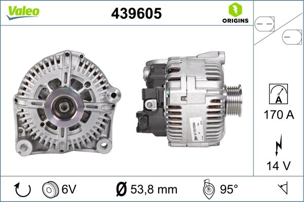 6c5bba9aa63efd10649bba50218790c4a3f07d1e.jpg BMW ŞARZ DİNAMOSU M57-N-N57N E70 VALEO 12317801173 - Görsel 1