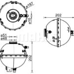 BMW F20-F30-F32 RADYATÖR YEDEK SU DEPOSU 17137642158