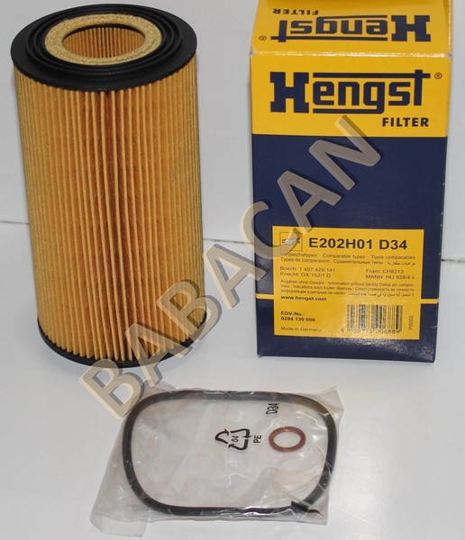 ab45bec8-f840-4093-ad22-4287fd6eeb40.jpg E202H01D34 YAĞ FİLTRESİ HENGST S.5 E34 S.7 E38 S.5 E39 X.5 E53 BMW276632 - Görsel 1