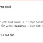 BMW E60 ÖN DİSK 324mm (ADET) 34116864906