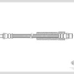BMW E60-65 FREN HORTUMU 303 MM ARKA 34321154904