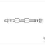 BMW E39 FREN HORTUMU 410 MM ÖN 34301165249