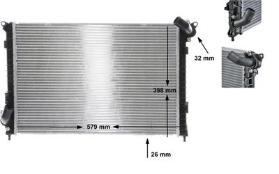 1713c13fc2028fd175091bb4ac62b9686b0945bd.jpg MİNİ COOPER S R53-R52 SU RADYATÖRÜ 17117570489 - Görsel 1