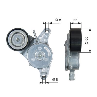 49b191538f9d67a60baacddbee58419042febf1a.jpg MİNİ COOPER R55-R56-R57-R60-R61 V-KAYIŞ GERGİSİ GATES 11287823374 - Görsel 1