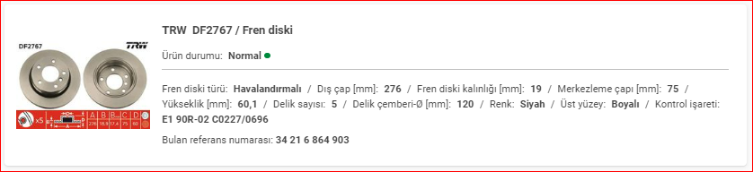 3IgBx4sbCGnOUCCdFVhXP5E2ygxSwTPQkXA4u0lg9x0.png BMW E36-E46 ARKA FREN DİSKİ HAVALI TAKIM 34216864903 - Görsel 1