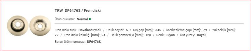 8AoSHEK2qsBvId4YbxR0c6h6X4xmU4e5EYNkljJsGHEQ.jpg BMW E65 ARKA DİSK ADET 34216864054 - Görsel 1