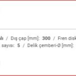 BMW E46 ÖN DİSK HAVA SOĞUTMALI TAKIM 34116864058