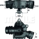 BMW M47N-M57N TERMOSTAT 11512247269
