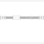 BMW F01 ARKA FREN HORTUMU 350 MM 34326789263