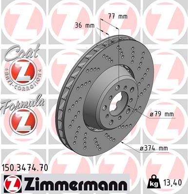 BMW E60-E63 M5-M6 ÖN DİSK SAĞ 34112282806 BMW E60-E63 M5-M6 Ön Disk Sağ 34112282806