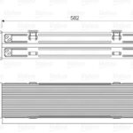 Range Rover Sport 2.7 TDV6 model araç için intercooler radyatör parçasıdır. OEM numarası PML500031